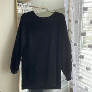 WILD HONEY Black Sweater Dress